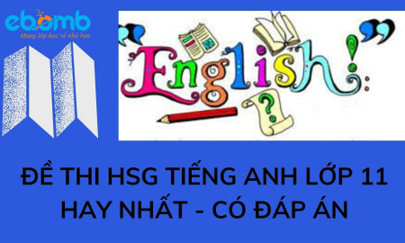 Đề thi HSG tiếng Anh lớp 11 hay nhất có đáp án
