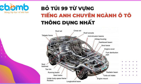 Bỏ túi 99 từ vựng tiếng Anh chuyên ngành ô tô thông dụng nhất