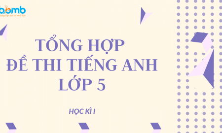 Tổng hợp các đề thi tiếng anh lớp 5 học kì 1