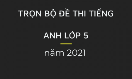 Tổng hợp đề thi tiếng anh lớp 5 năm 2021