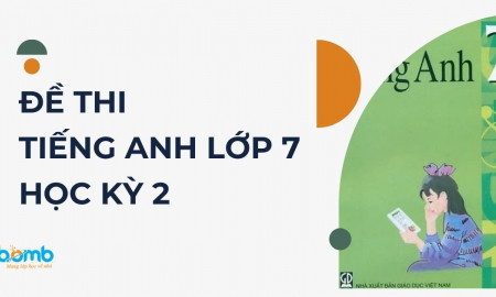 TỔNG HỢP ĐỀ THI TIẾNG ANH LỚP 7 HỌC KÌ 2 CÓ ĐÁP ÁN