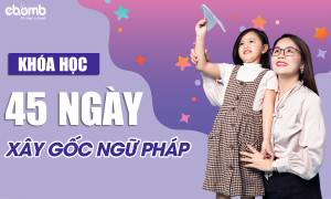 Khóa học 45 Ngày Xây Gốc Ngữ Pháp, Từ Vựng Cho Con