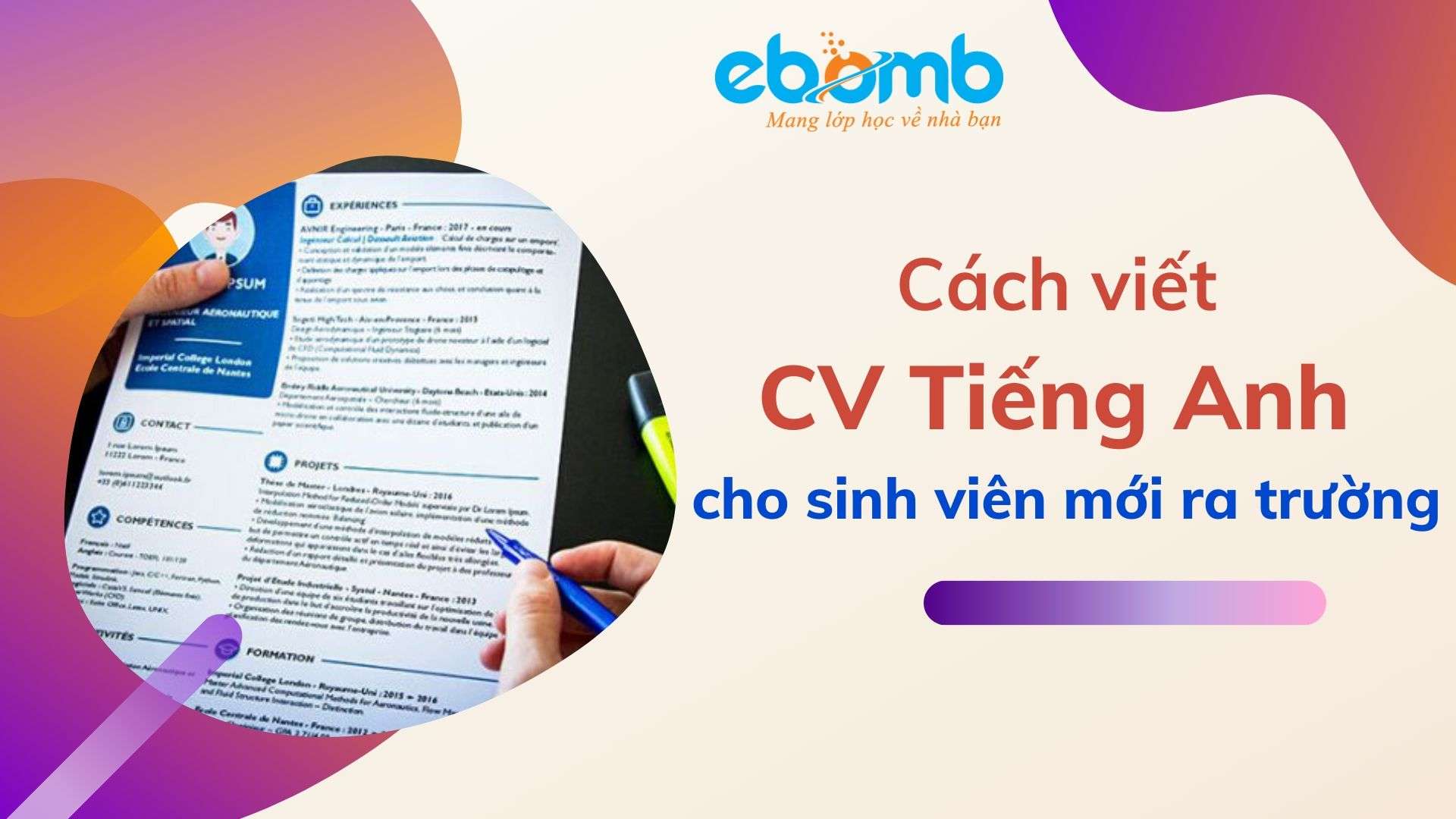 Cách viết CV tiếng Anh