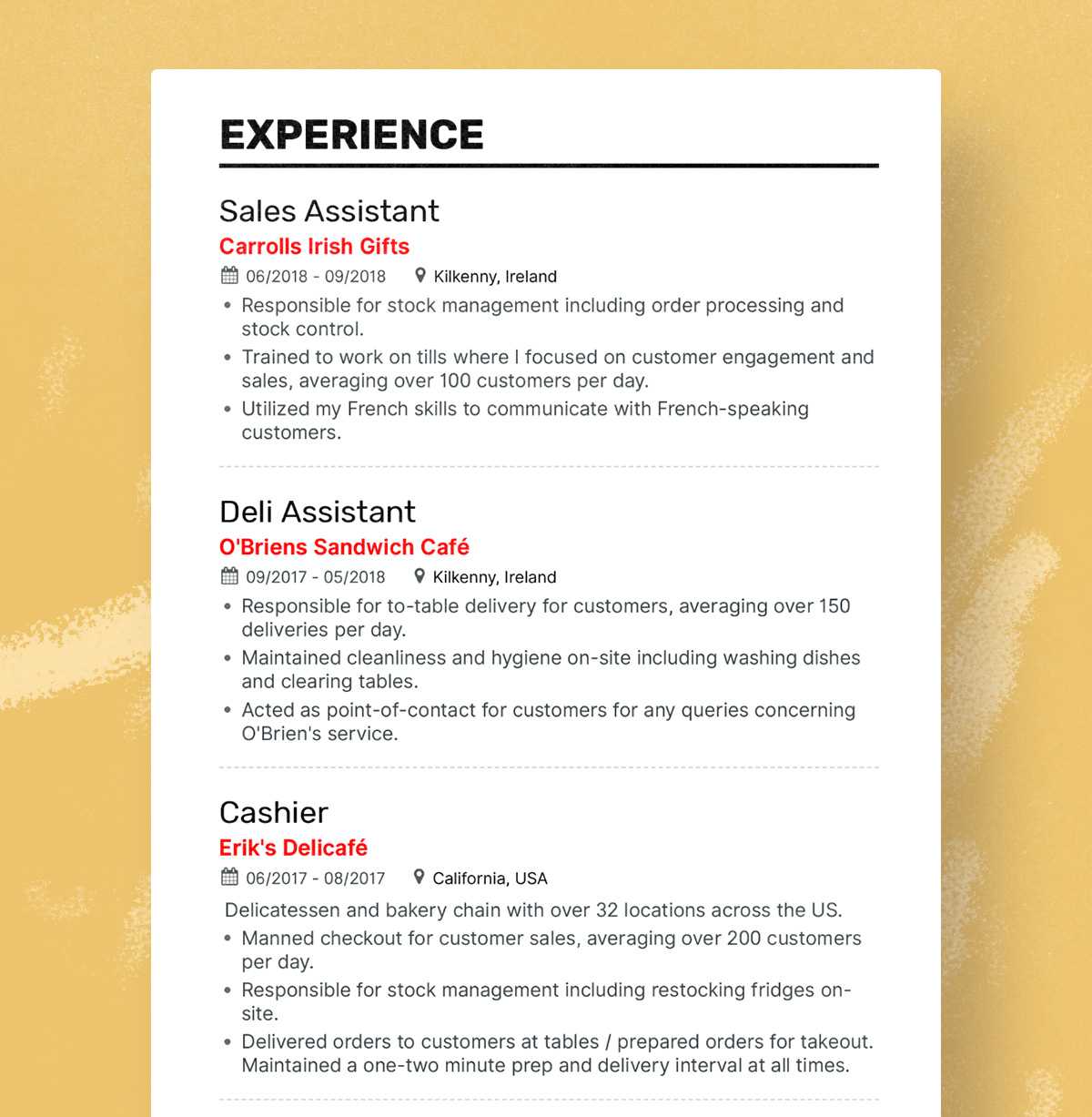 Cách viết CV tiếng Anh